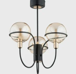 Cheap Lampa sufitowa w czerni i złocie o nietypowej formie AL 63042 | Kaja Żyrandole Nowoczesne