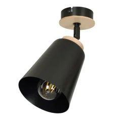 Outlet lampa sufitowa w kolorze czarnym i drewna 725/1 | Kaja Oświetlenie Żyrandole Nowoczesne