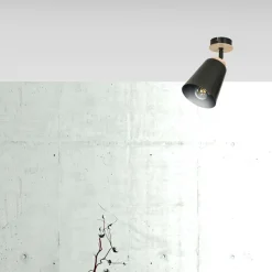 Outlet lampa sufitowa w kolorze czarnym i drewna 725/1 | Kaja Oświetlenie Żyrandole Nowoczesne