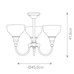Sklep Kaja Lampa sufitowa w kolorze chromu BATH-CD3 z serii CHEADLE