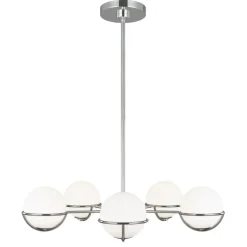 Hot Lampa sufitowa w kolorze niklu, klosze FE-APOLLO5-PN z serii APOLLO Żyrandole Nowoczesne