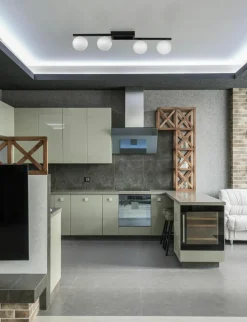 Best Sale Lampa sufitowa w kolorze czerni i bieli, do jadalni K-5460 z serii KORFU Żyrandole Nowoczesne