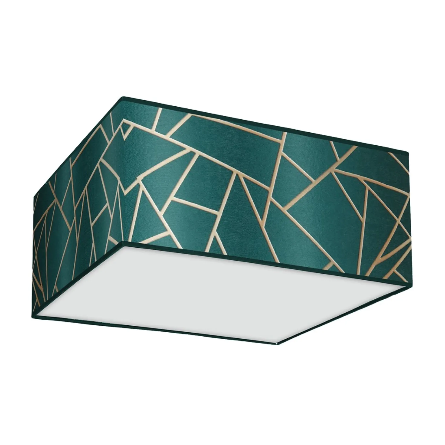 Sklep Kaja Lampa sufitowa w kolorze butelkowej zieleni MLP7574 z serii ZIGGY | Kaja Oświetl