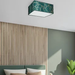 Sklep Kaja Lampa sufitowa w kolorze butelkowej zieleni MLP7574 z serii ZIGGY | Kaja Oświetl