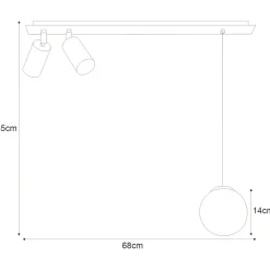 Hot Lampa sufitowa, w nowoczesnym stylu K-4137 | Kaja Oświetlenie Żyrandole Nowoczesne