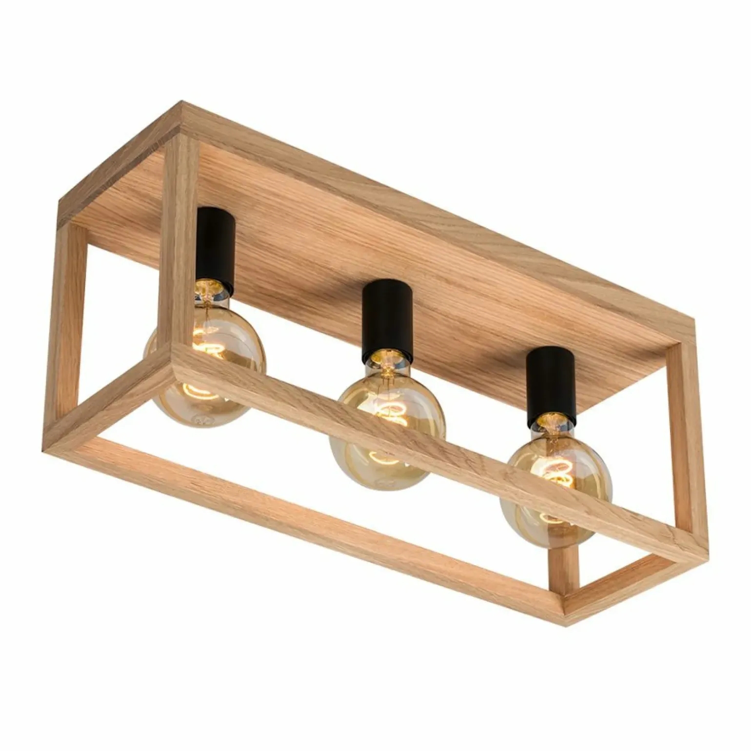 Sklep Kaja Lampa sufitowa w stylu boho, drewniana skrzynka 9154374 KAGO | Kaja