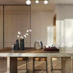 Best Lampa sufitowa w złotym kolorze, z kloszami MLP8397 z serii BIBIONE | Kaja Oświe Żyrandole Nowoczesne