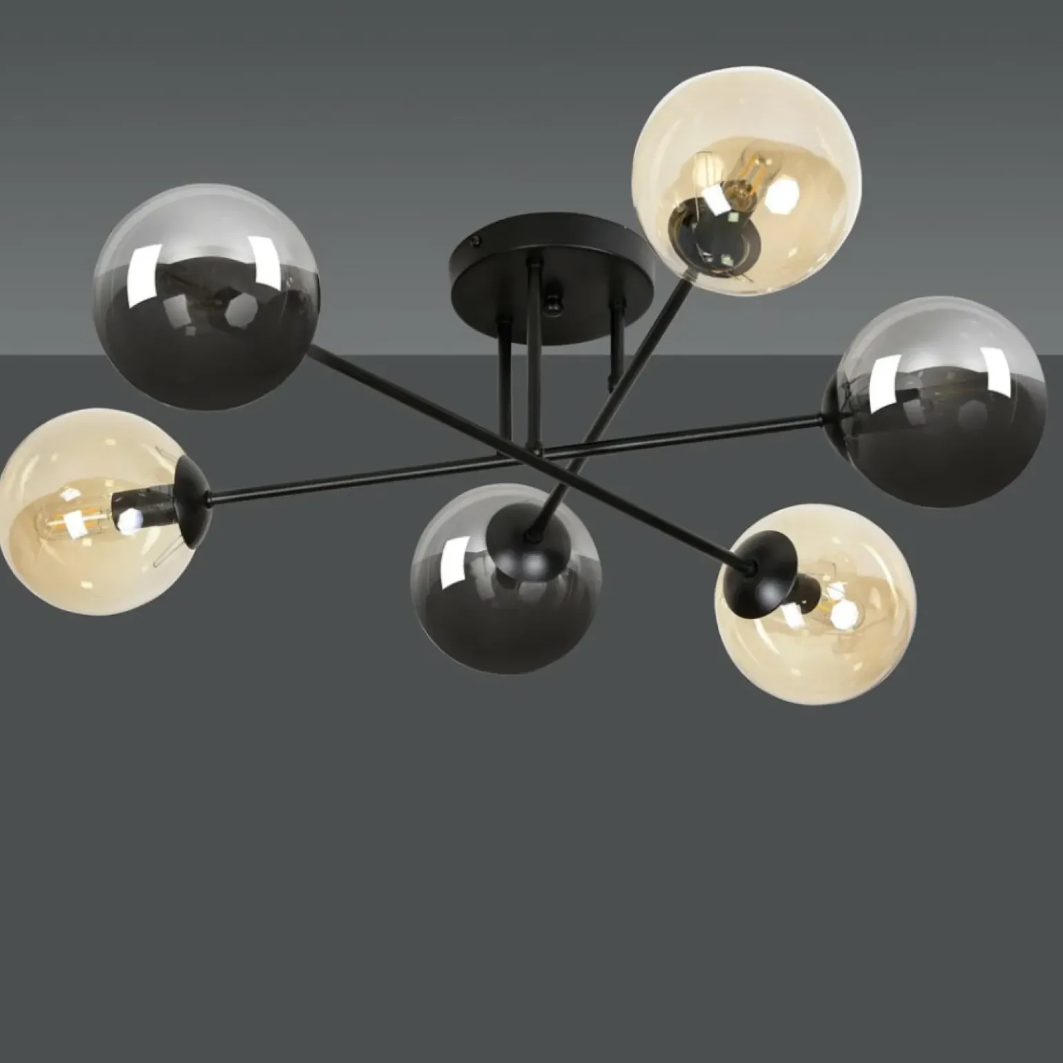 Best Sale Lampa sufitowa z 6 dwukolorowymi kloszami 834/6B3 | Kaja Oświetlenie Żyrandole Nowoczesne