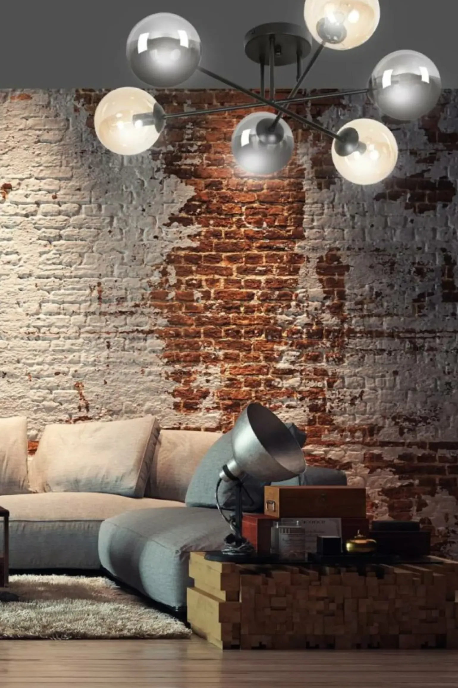 Best Sale Lampa sufitowa z 6 dwukolorowymi kloszami 834/6B3 | Kaja Oświetlenie Żyrandole Nowoczesne