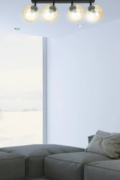 Cheap Lampa sufitowa z 4 kloszami w kolorze miodu 778/4 | Kaja Oświetlenie Żyrandole Nowoczesne