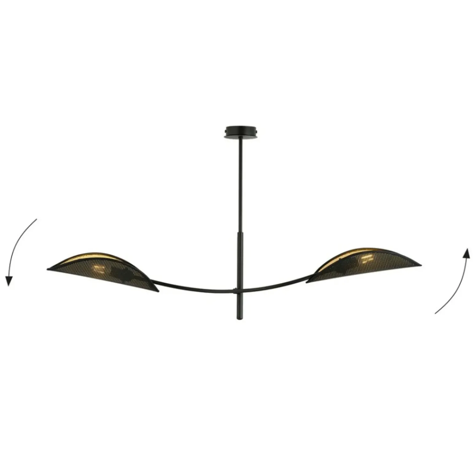 Store Lampa sufitowa z abażurami imitującymi liście 1106/2 LOTUS | Kaja Żyrandole Nowoczesne