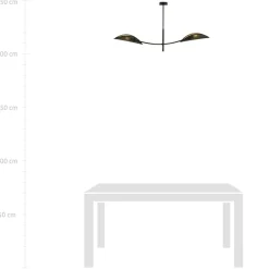 Store Lampa sufitowa z abażurami imitującymi liście 1106/2 LOTUS | Kaja Żyrandole Nowoczesne