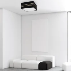 Sklep Kaja Lampa sufitowa z abażurem w kształcie kwadratu MLP7336 z serii ULTIMO | Kaja Ośw