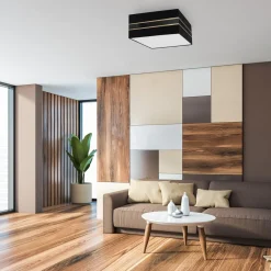 Sklep Kaja Lampa sufitowa z abażurem w kształcie kwadratu MLP7336 z serii ULTIMO | Kaja Ośw