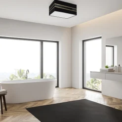 Sklep Kaja Lampa sufitowa z abażurem w kształcie kwadratu MLP7336 z serii ULTIMO | Kaja Ośw