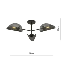 Discount Lampa sufitowa z ażurowymi abażurami 1171/3 GOMEZ | Kaja Oświetlenie Żyrandole Nowoczesne