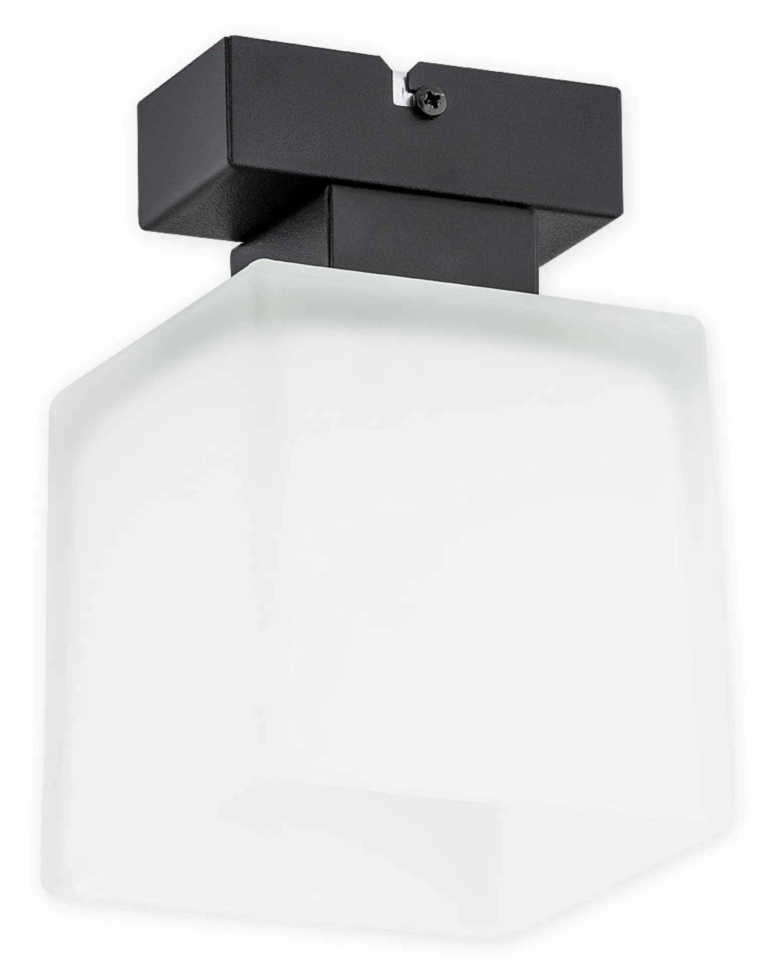 Sklep Kaja Lampa sufitowa z białym kloszem O2971 P1 CZA + BIA | Kaja Oświetlenie