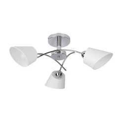 Sklep Kaja Lampa sufitowa z białymi abażurami, do sypialni 8341328 METTE | Kaja