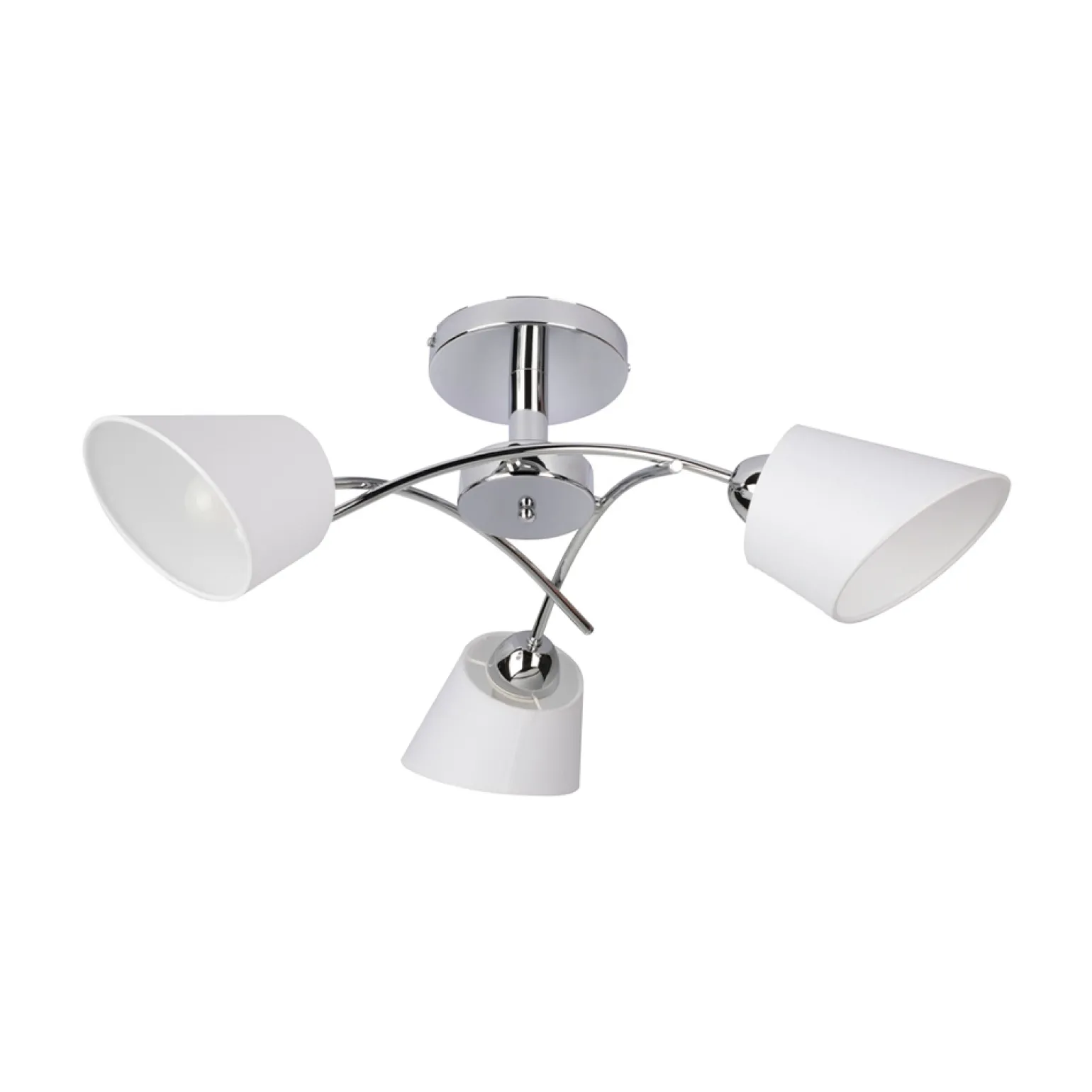 Sklep Kaja Lampa sufitowa z białymi abażurami, do sypialni 8341328 METTE | Kaja