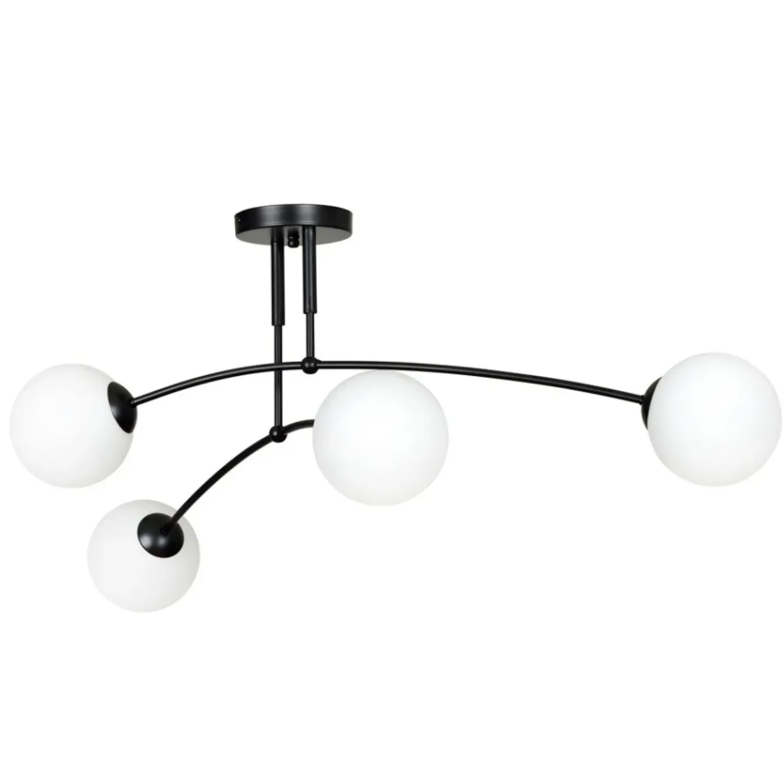 Best Sale Lampa sufitowa z białymi klasycznymi kloszami 670/4 | Kaja Oświetlenie Żyrandole Nowoczesne