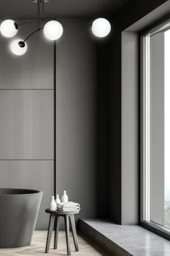 Best Sale Lampa sufitowa z białymi klasycznymi kloszami 670/4 | Kaja Oświetlenie Żyrandole Nowoczesne