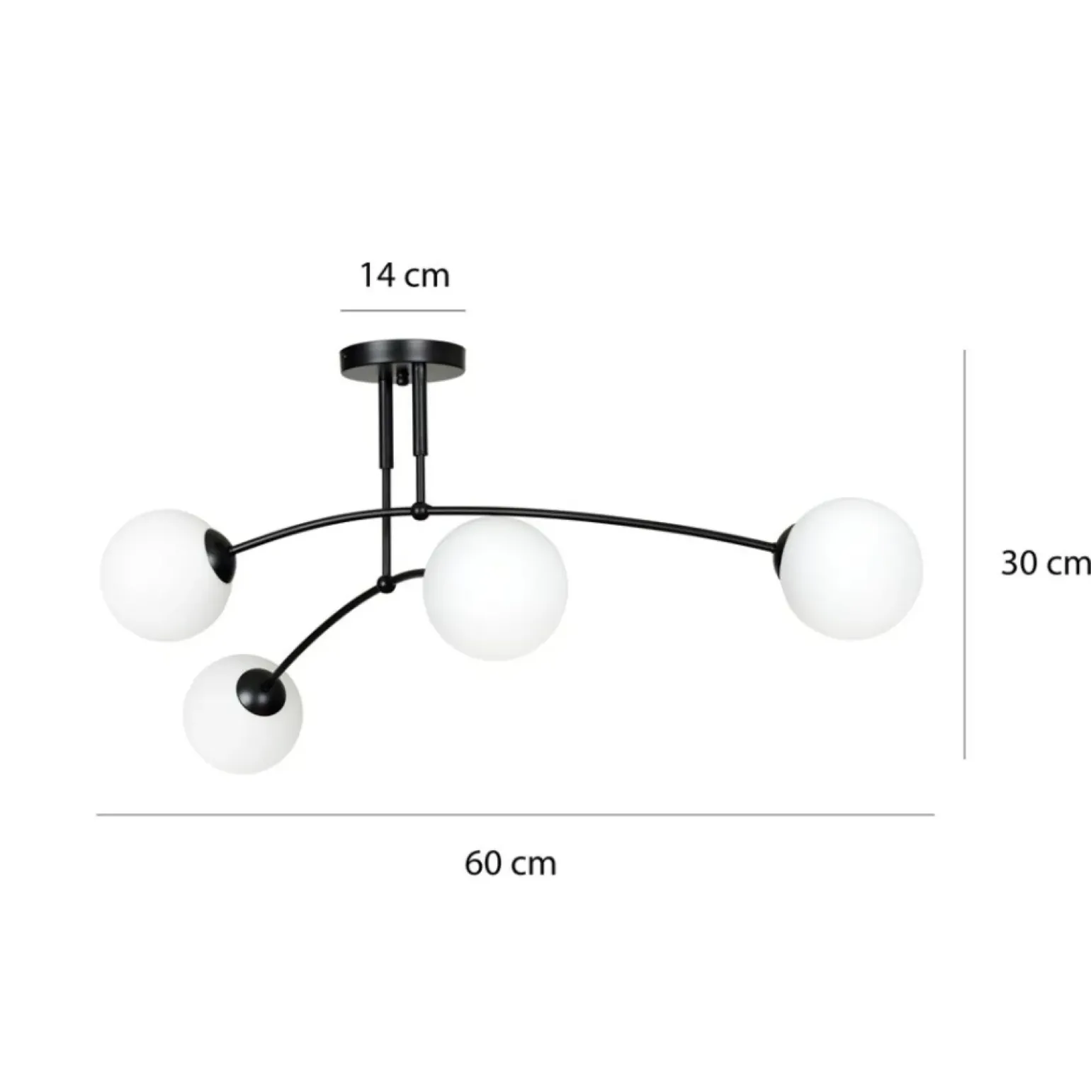Best Sale Lampa sufitowa z białymi klasycznymi kloszami 670/4 | Kaja Oświetlenie Żyrandole Nowoczesne