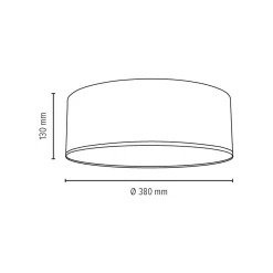 Discount Lampa sufitowa z brązowym abażurem 3xE27 ⌀38cm 4793812 JOSEFINA | Kaja Żyrandole Nowoczesne