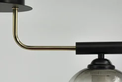 Sale Lampa sufitowa z czarno złotą oprawą 2207/3 BL TR | Kaja Oświetlenie Żyrandole Nowoczesne