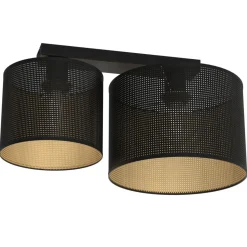 Sklep Kaja Lampa sufitowa z czarno-złotymi abażurami LX 5228 LOFT SHADE | Kaja