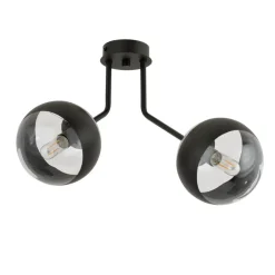 Cheap Lampa sufitowa z czarnymi obręczami na kloszach 1139/2 NOVA | Kaja Żyrandole Nowoczesne