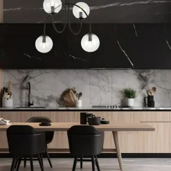 Store Lampa sufitowa z czterema kulistymi kloszami 1286/4A z serii ARCHI Żyrandole Nowoczesne