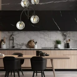 Shop Lampa sufitowa z czterema kloszami w kolorze 1287/4B z serii ARCHI Żyrandole Nowoczesne