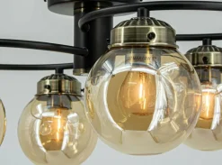 Sklep Kaja Lampa sufitowa z dekoracyjnymi kloszami 2216/4 BL 21QG z serii SALSA