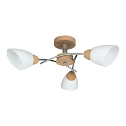 Sklep Kaja Lampa sufitowa z drewnianymi elementami 8141374 VILETTA WOOD | Kaja