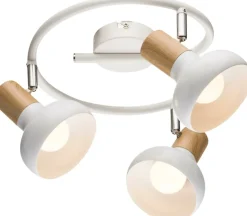 Sklep Kaja Lampa sufitowa z drewnianymi elementami 98-62697 PUERTO | Kaja