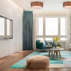 Sklep Kaja Lampa sufitowa z m abażurem ABR-PLO-DE-3XE27 BOSCO | Kaja