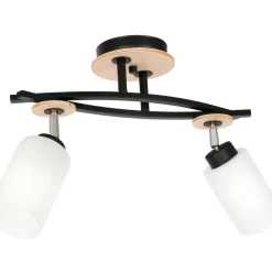 Outlet Lampa sufitowa z dwoma reflektorami, z kloszami LX 1521 z serii TOKIO Żyrandole Nowoczesne