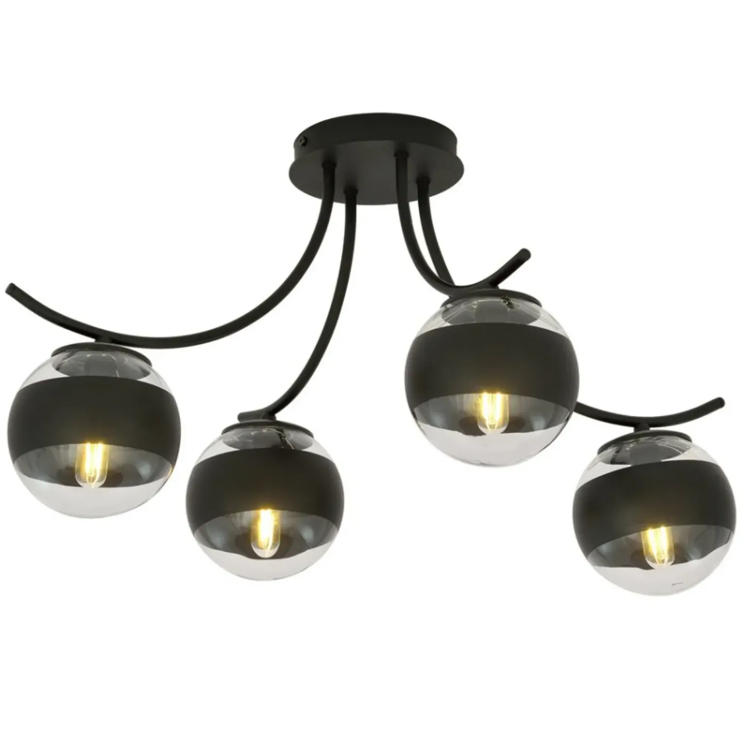 Best Sale Lampa sufitowa z dwukolorowymi kloszami 1111/4 BOSTON | Kaja Żyrandole Nowoczesne