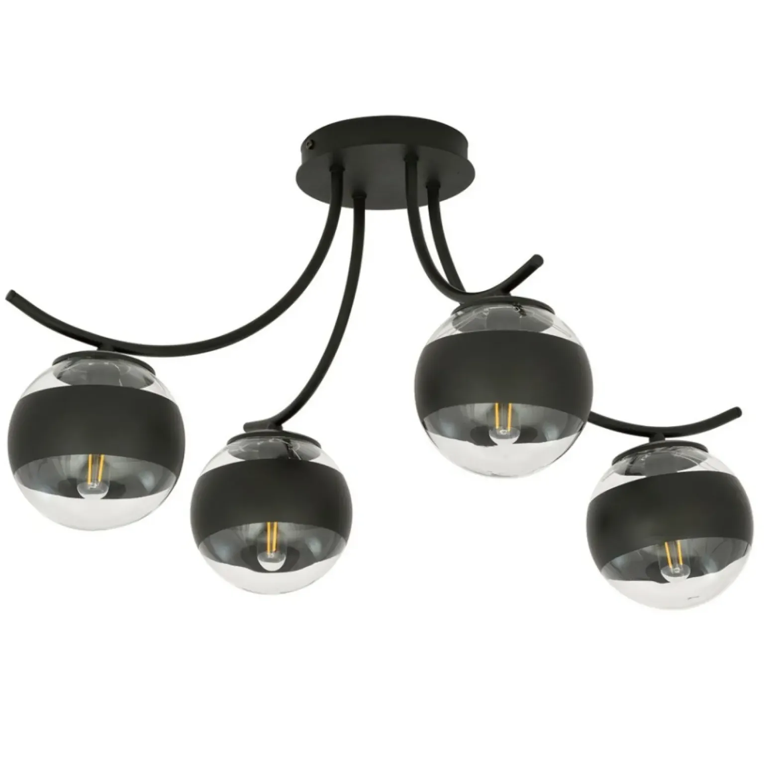 Best Sale Lampa sufitowa z dwukolorowymi kloszami 1111/4 BOSTON | Kaja Żyrandole Nowoczesne