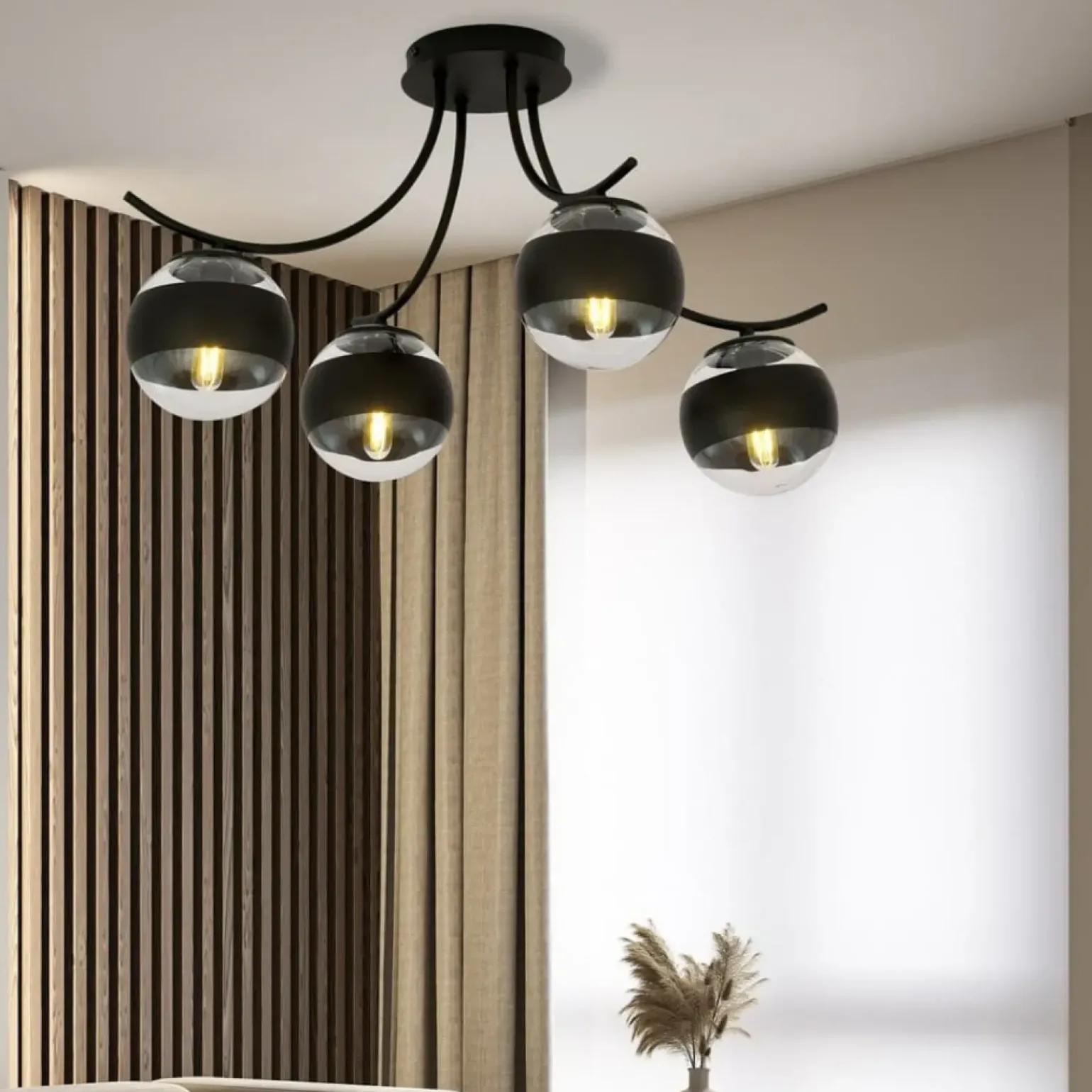 Best Sale Lampa sufitowa z dwukolorowymi kloszami 1111/4 BOSTON | Kaja Żyrandole Nowoczesne