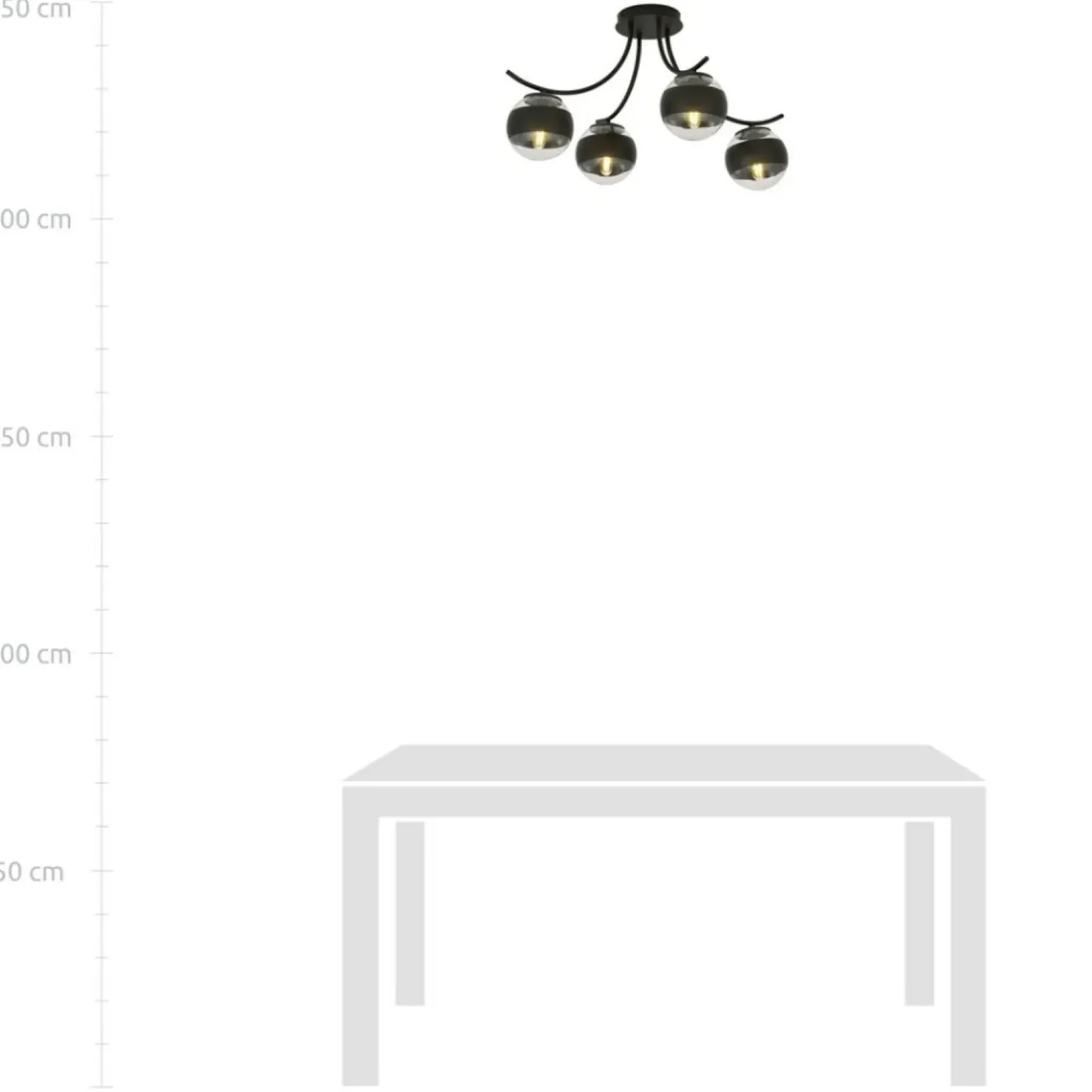 Best Sale Lampa sufitowa z dwukolorowymi kloszami 1111/4 BOSTON | Kaja Żyrandole Nowoczesne