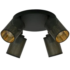 Best Sale Lampa sufitowa z dwukolorowymi abażurami 1152/4PREM BRONX | Kaja Żyrandole Nowoczesne