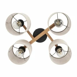 Fashion Lampa sufitowa z elementami drewna TK 6866 DEVA | Kaja Oświetlenie Żyrandole Nowoczesne