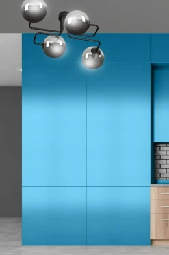 New Lampa sufitowa z grafitowymi kulistymi kloszami 832/4 | Kaja Żyrandole Nowoczesne