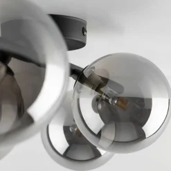 Outlet Lampa sufitowa z grafitowymi kloszami TK 6856 ESTERA BLACK | Kaja Żyrandole Nowoczesne