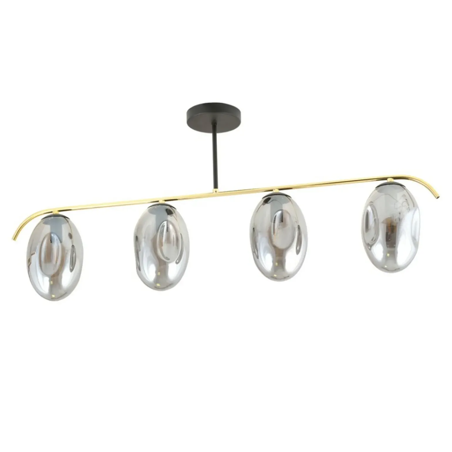 Fashion Lampa sufitowa z kloszami w kolorze grafitowym 1280/4 z serii FINES Żyrandole Nowoczesne