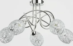 Store Lampa sufitowa z kloszami z drobnego drutu AL 17845 | Kaja Żyrandole Nowoczesne