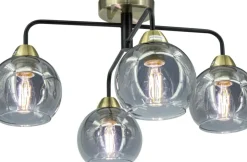 Sklep Kaja Lampa sufitowa z kloszami, kolor mosiądz 2213/4 BL 21QG z serii ASPEN