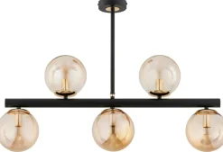 Clearance Lampa sufitowa z kloszami w kolorze bursztynu AL 63261 z serii TUKANE | Kaja Ośw Żyrandole Nowoczesne