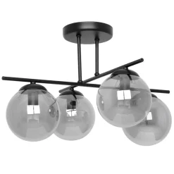 Fashion Lampa sufitowa z kloszami w kolorze grafitu K-5166 - GAMMA | Kaja Żyrandole Nowoczesne